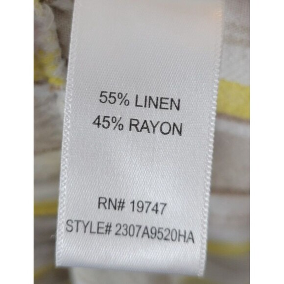 Land n' Sea Womens Plus Size Cropped Linen Blend Pants Size 1X - Picture 5 of 6